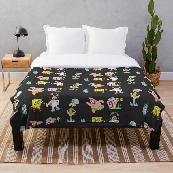 Spongebob Throw Blankets | Redbubble