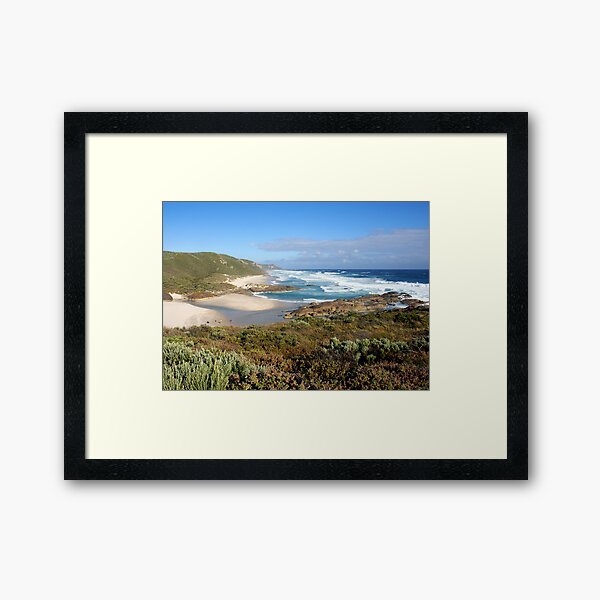 Lichter Strand W.A Westaustralien Gerahmter Kunstdruck