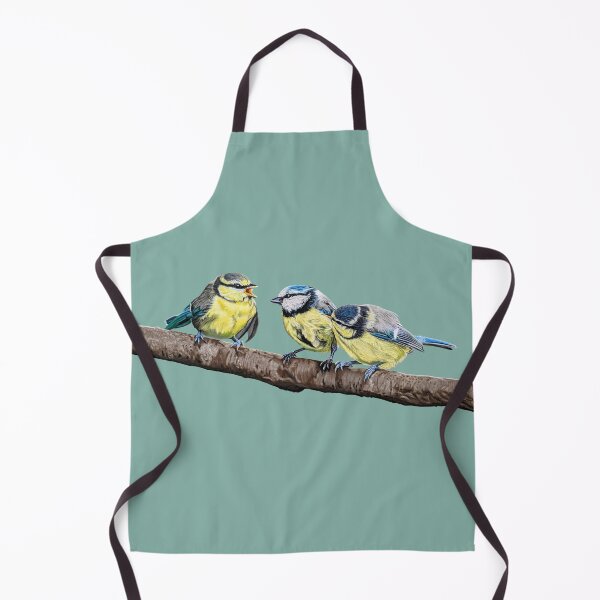 Item preview, Blue Tits sitting on a branch - twittering birds designed and sold by IslesArt.