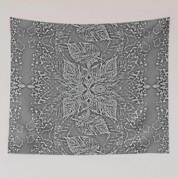 Item preview, Sage Calm Whispers Grey Imprint Giant Salvia Eco Print designed and sold by SpiritGifts.
