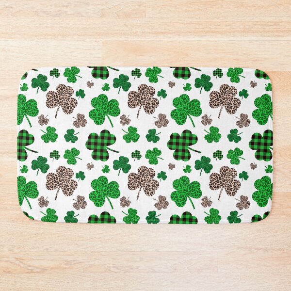 Item preview, Green Buffalo Plaid Clover Leopard Plaid Buffalo Check Shamrock Pattern designed and sold by dass-art.