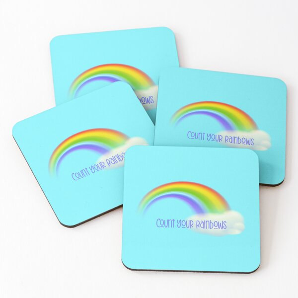 Item preview, Count Your Rainbows! (on Blue) designed and sold by PawsitiveMum.