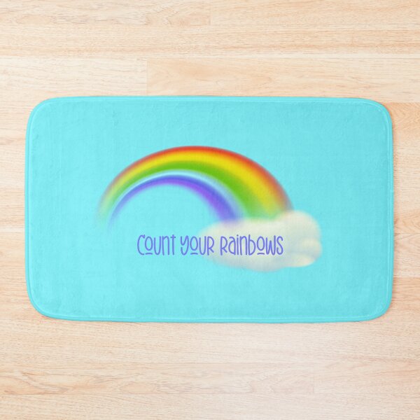 Item preview, Count Your Rainbows! (on Blue) designed and sold by PawsitiveMum.