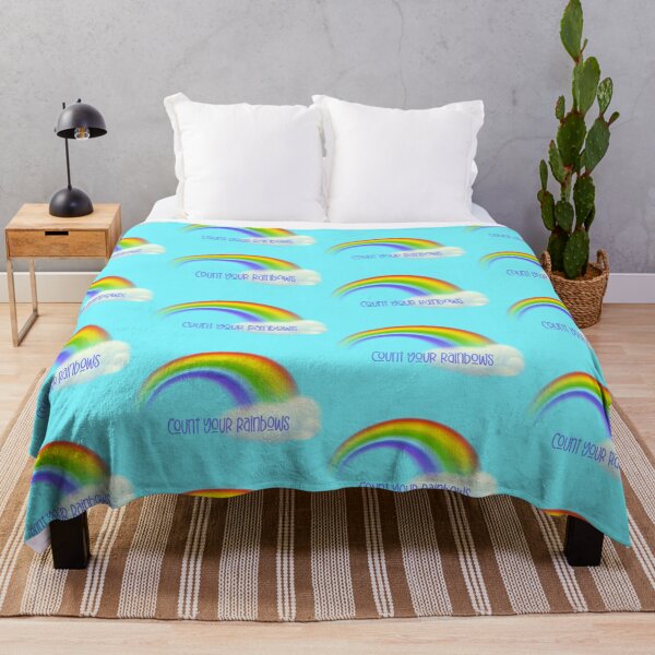 Item preview, Count Your Rainbows! (on Blue) designed and sold by PawsitiveMum.