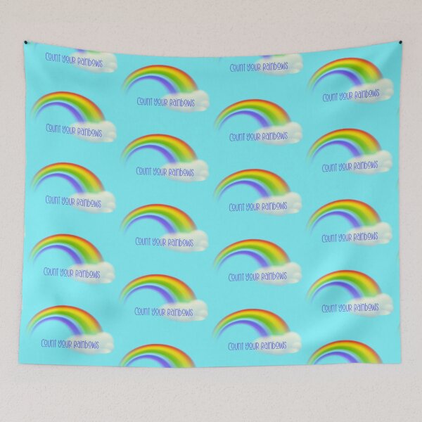 Item preview, Count Your Rainbows! (on Blue) designed and sold by PawsitiveMum.