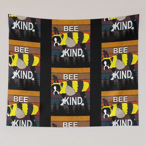 Item preview, Bee kind pug lover, retro sunset distressed artistic design  designed and sold by SamRVstore.