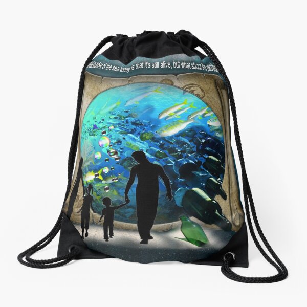 Aquarium visit in the Future? Drawstring Bag