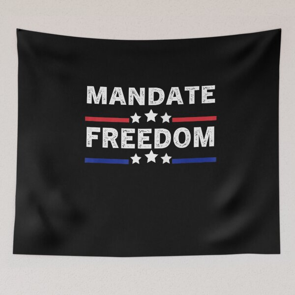 Item preview, Mandate Freedom  American Flag Support medical freedom  designed and sold by Donatella10xx.