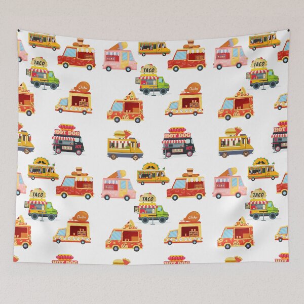 Item preview, Fun Food Trucks Taco Truck, Fast Food, Pizza Truck, Ice Cream Truck designed and sold by TeesForNerds.