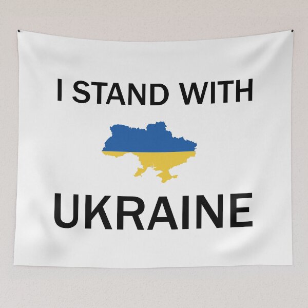 Item preview, I Stand With Ukraine Support Ukraine designed and sold by RunawaySteph.