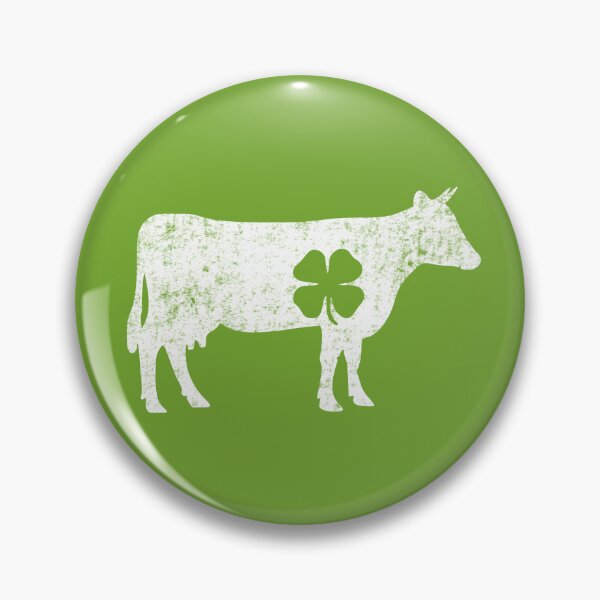 Item preview, Vintage St Patricks Day Funny Cow Irish Cow Lucky Shamrock designed and sold by Fleyshop.