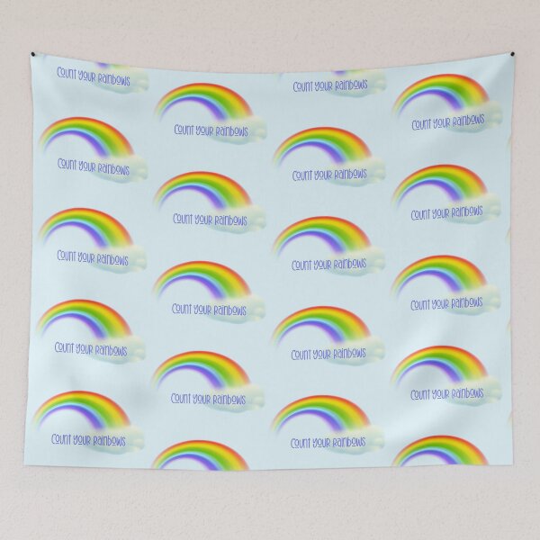 Item preview, Count Your Rainbows! (on Sky Blue) designed and sold by PawsitiveMum.