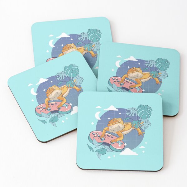 Item preview, Bearded Dragon Playing Video Game Retro Art designed and sold by MrEddie10.
