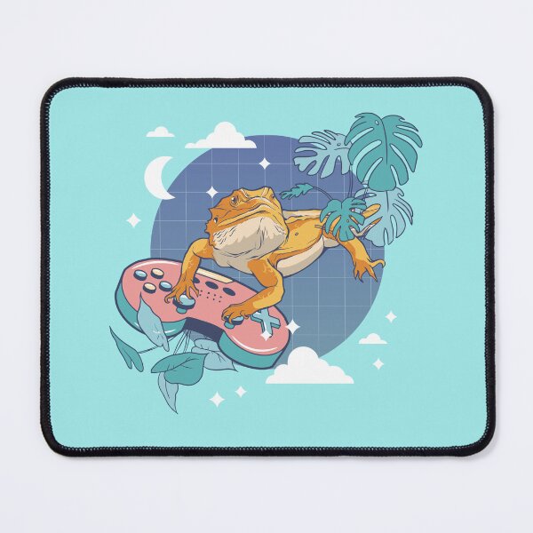 Item preview, Bearded Dragon Playing Video Game Retro Art designed and sold by MrEddie10.