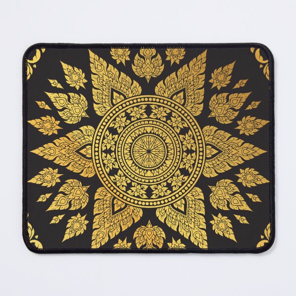 Item preview, Elegant Thai Art Black & Gold Mandella  designed and sold by Athena Milonas.