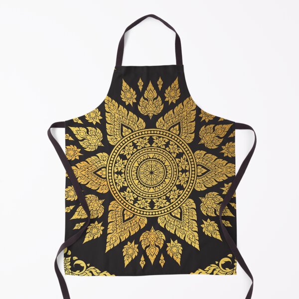 Item preview, Elegant Thai Art Black & Gold Mandella  designed and sold by Athena Milonas.