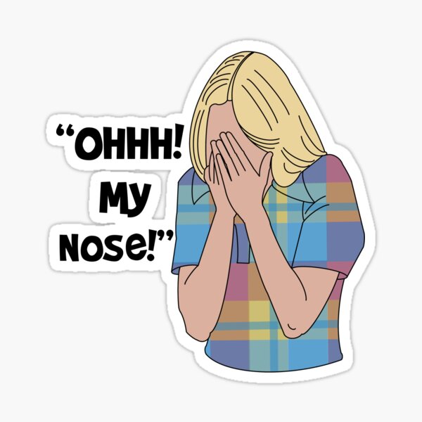 "Marcia Brady “Ohhh! My Nose!”" Sticker for Sale by Sonofaseacook