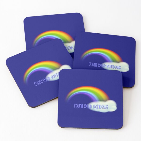Item preview, Count Your Rainbows! (on Navy Blue) designed and sold by PawsitiveMum.