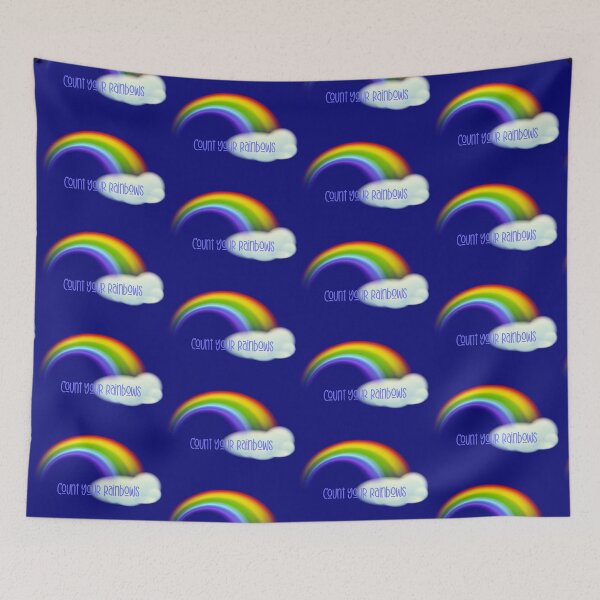 Item preview, Count Your Rainbows! (on Navy Blue) designed and sold by PawsitiveMum.