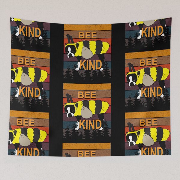 Item preview, Bee kind pug lover, retro sunset distressed artistic design style 2 designed and sold by SamRVstore.