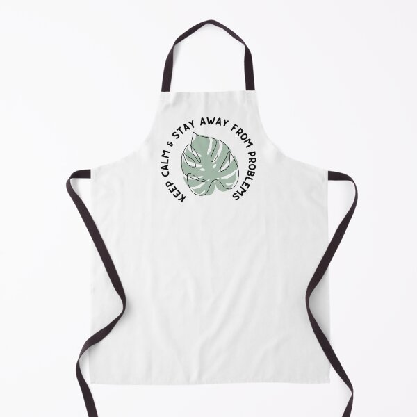 Item preview, Keep Calm and Stay Away from Problems - Monstera Leaf Plant Design - Black and Green designed and sold by SayWhatYouFeel.