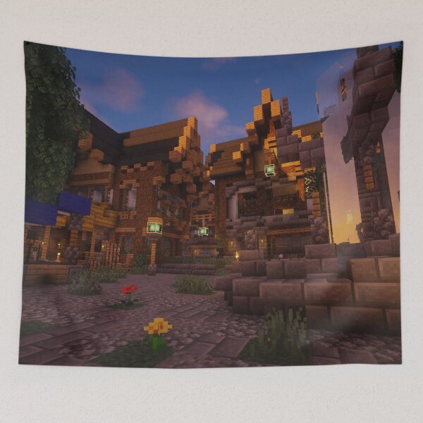 Item preview, cozy minecraft world designed and sold by ClubShorts.