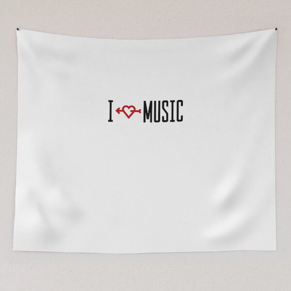 Item preview, I LOVE MUSIC Graphic  designed and sold by PeekaPeekaBoom.