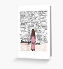 she persisted Greeting Card