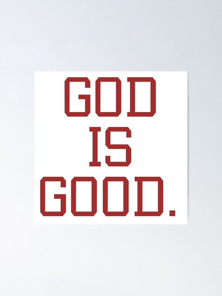 Poster « Dieu est une bonne citation, design classique, Dieu est un bon