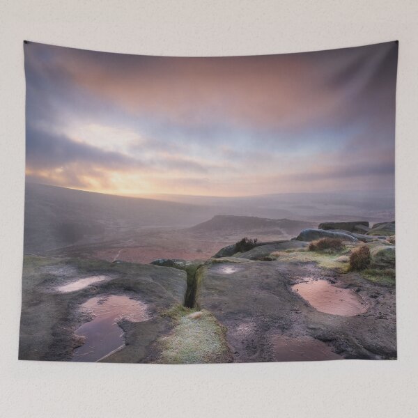 Item preview, Cold Misty Sunrise on Higger Tor designed and sold by Lenscraft by Robin Whalley.