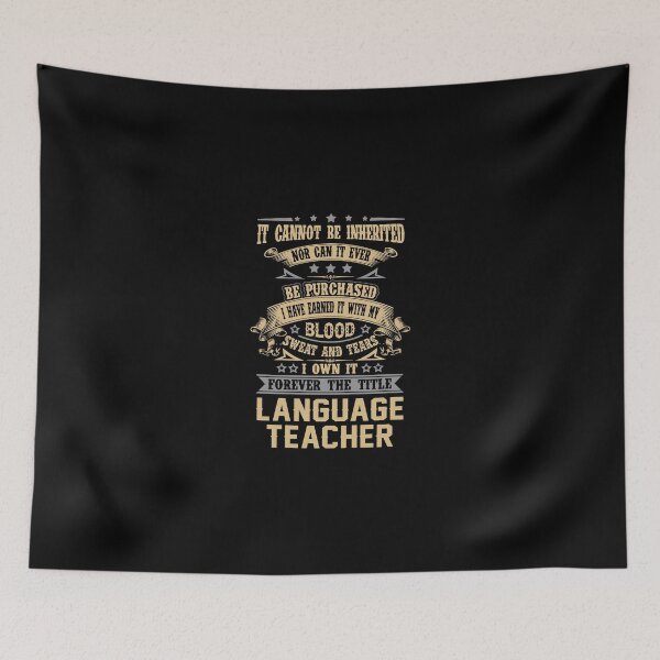 Item preview, Language Teacher T Shirt - Forever The Title Job Gift Item Tee designed and sold by celiagomez456.