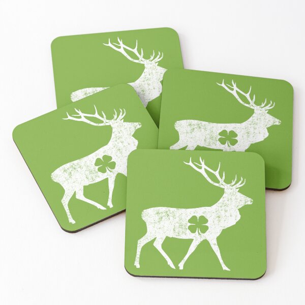 Item preview, Vintage St Patricks Day Funny Elk Irish Elk Lucky Shamrock designed and sold by Fleyshop.