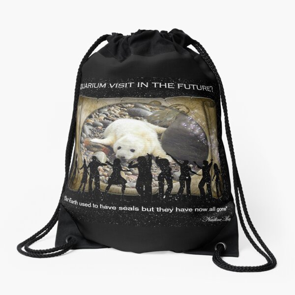 Baby Seal Drawstring Bag