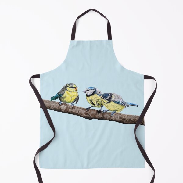 Item preview, Blue Tits sitting on a branch - twittering birds designed and sold by IslesArt.
