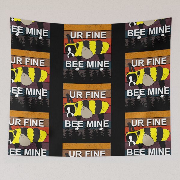Item preview, Ur fine bee mine pug lover artistic retro sunset distressed design  designed and sold by SamRVstore.