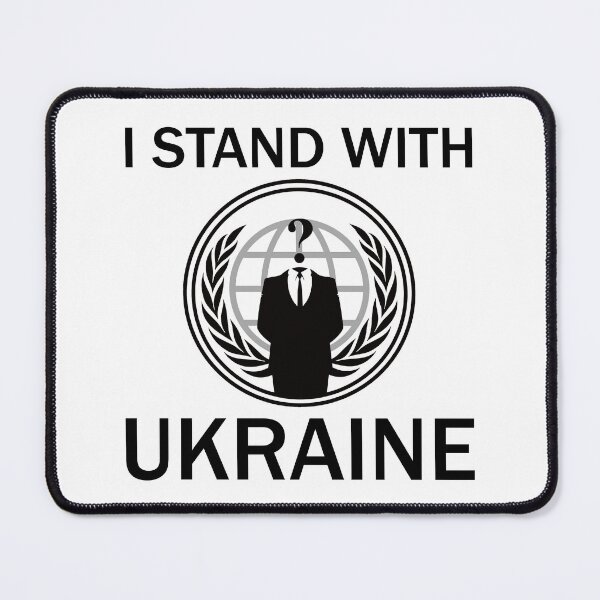 Item preview, I stand with Ukraine Anonymous support Ukraine designed and sold by RunawaySteph.