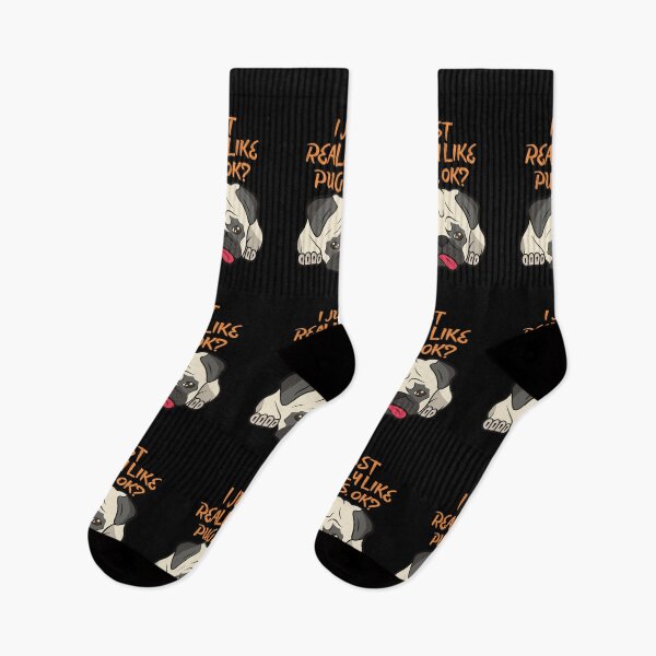 Item preview, I just really like pugs, ok? t-shirt designed and sold by Dailyanimal.
