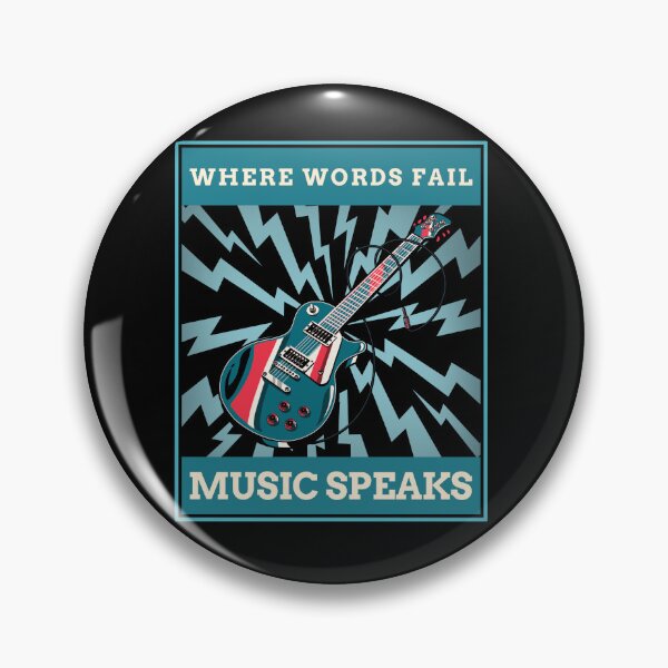 Item preview, Where words fail music speaks guitar designed and sold by PacePoint.