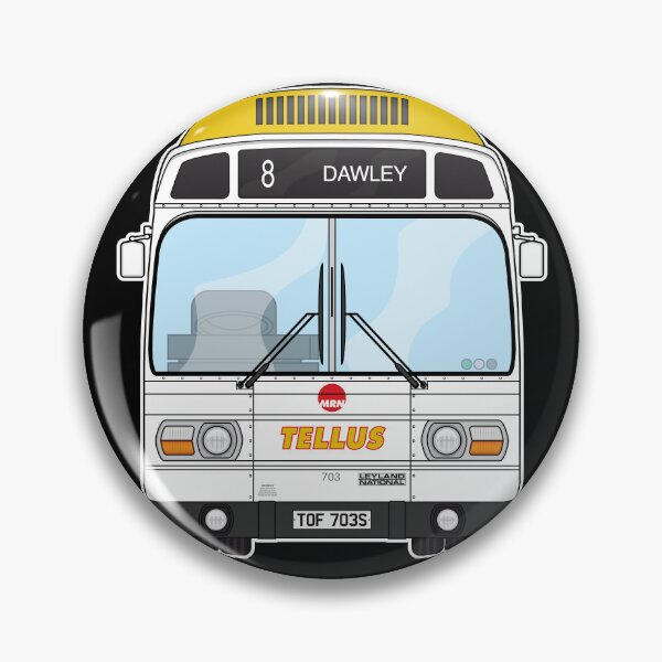 Item preview,  Tellus Midland Red North Leyland National mk1 703 TOF703S Retro Illustration designed and sold by BFXIII.