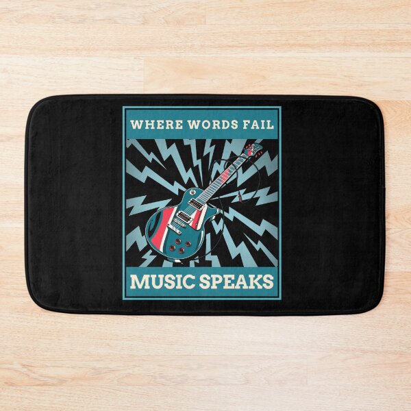 Item preview, Where words fail music speaks guitar designed and sold by PacePoint.