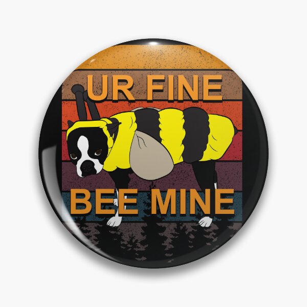 Item preview, Ur fine bee mine pug lover artistic retro sunset distressed design style 2 designed and sold by SamRVstore.