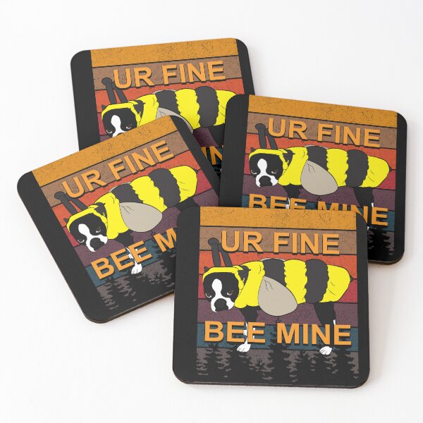 Item preview, Ur fine bee mine pug lover artistic retro sunset distressed design style 2 designed and sold by SamRVstore.