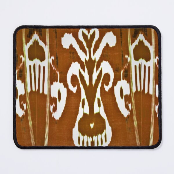 Item preview, Uzbek ikat tulip flower pattern designed and sold by LeFabriqueOuz.
