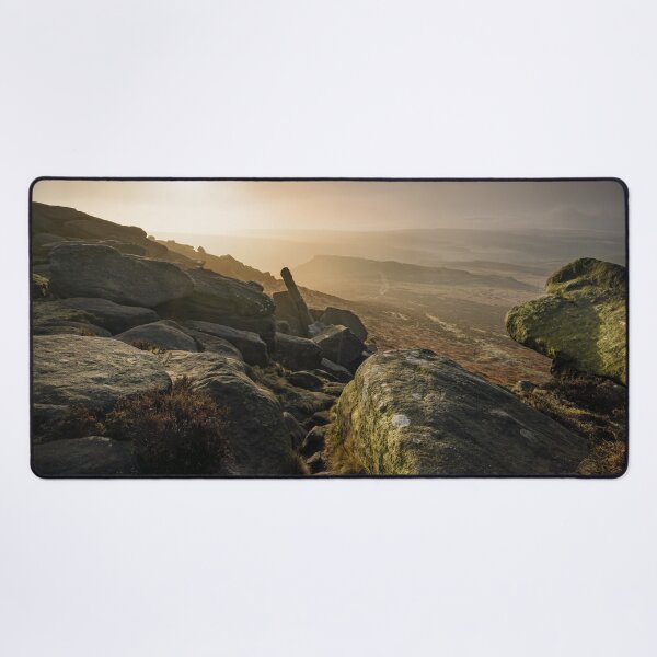 Item preview, Cold Misty Sunrise on Higger Tor designed and sold by Lenscraft by Robin Whalley.