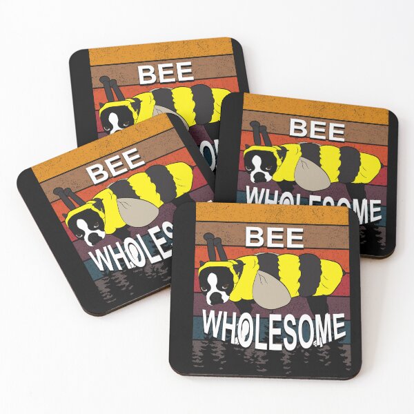 Item preview, Bee wholesome pug lover artistic retro sunset distressed design  designed and sold by SamRVstore.