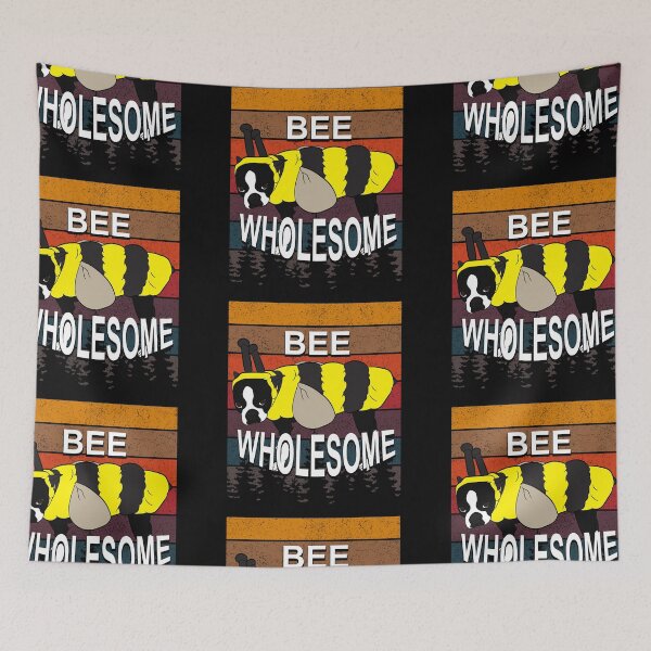Item preview, Bee wholesome pug lover artistic retro sunset distressed design  designed and sold by SamRVstore.