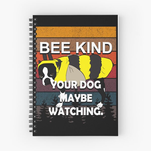Item preview, Bee kind, your dog maybe watching, funny artistic dog retro sunset distressed design  designed and sold by SamRVstore.
