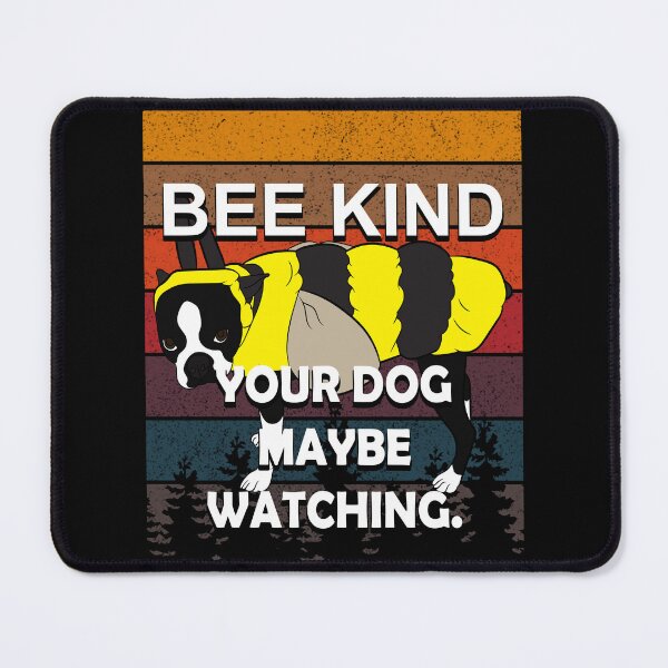 Item preview, Bee kind, your dog maybe watching, funny artistic dog retro sunset distressed design designed and sold by SamRVstore.
