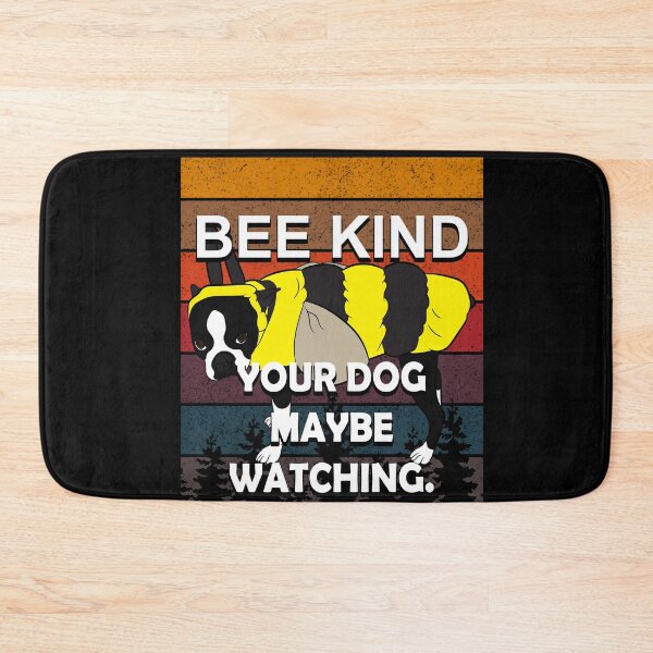 Item preview, Bee kind, your dog maybe watching, funny artistic dog retro sunset distressed design  designed and sold by SamRVstore.