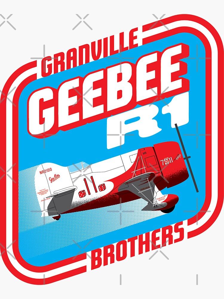 Thumbnail 3 of 3, Sticker, GeeBee R1 designed and sold by Aeronautdesign.